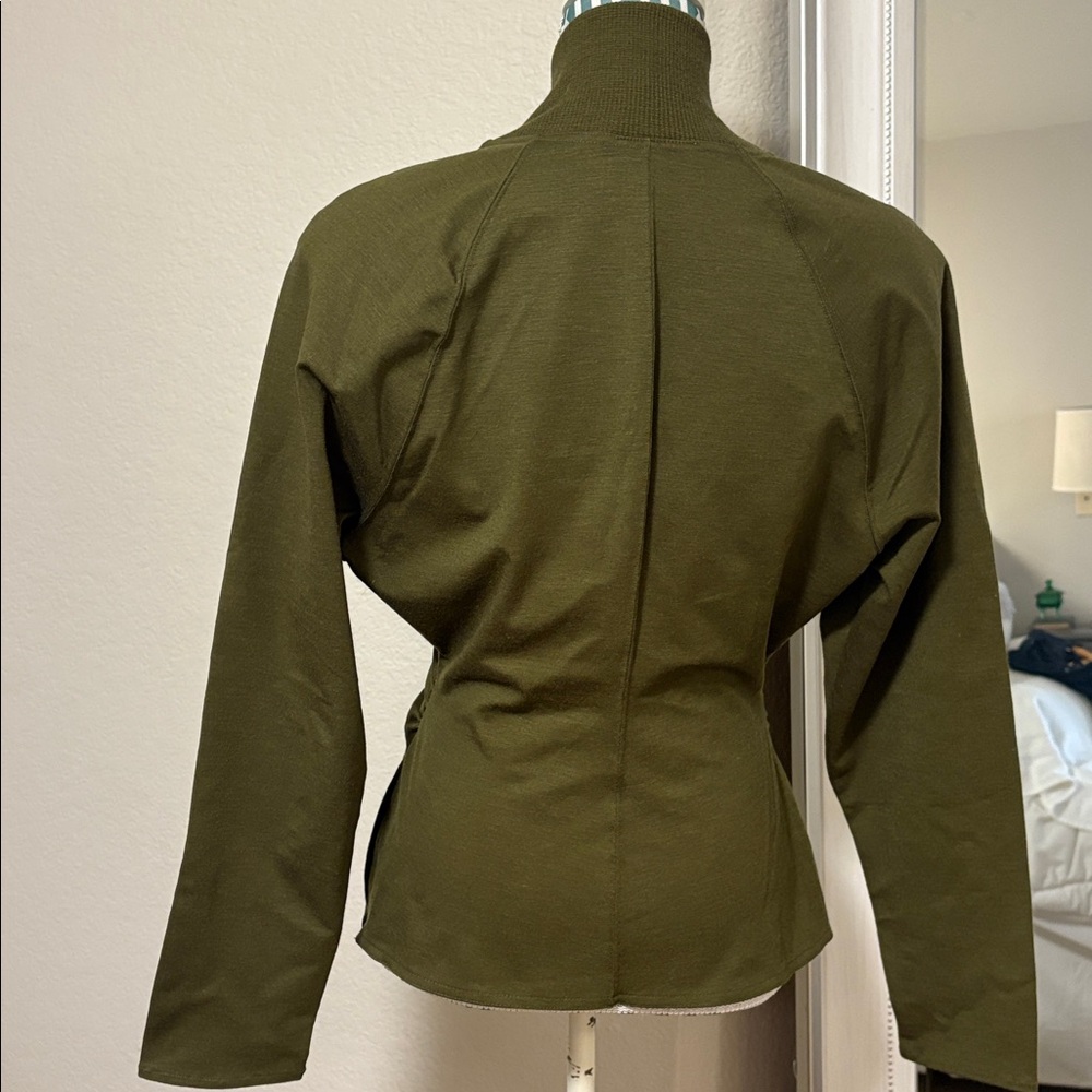 Emanuel Ungaro Khaki Bomber Jacket - Picture 2 of 7